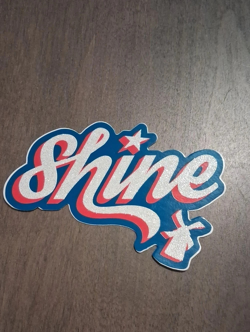 Dutch Bros Shine Sticker Blue & Red